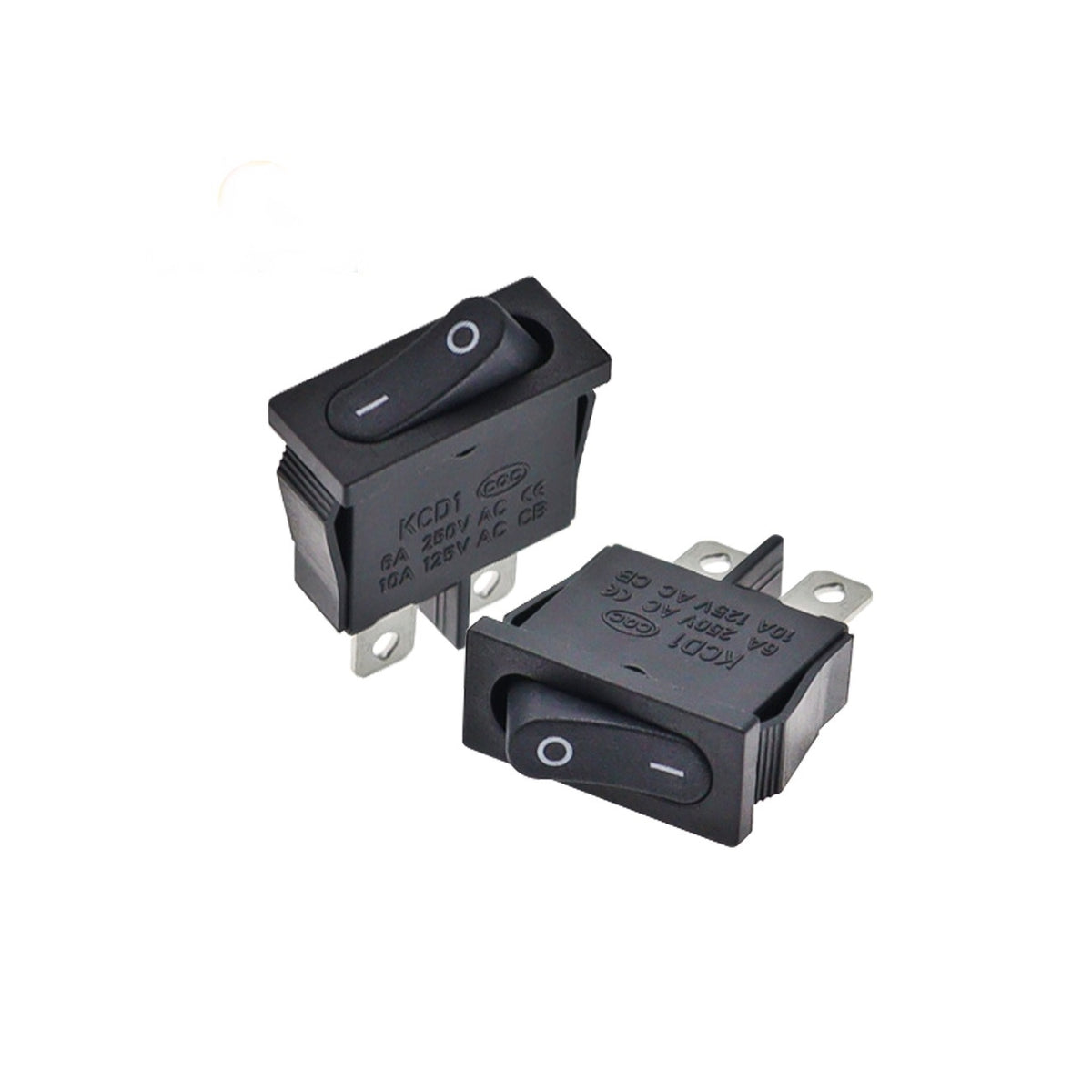 Buton basculant rocker dreptunghiular ON-OFF, 12V