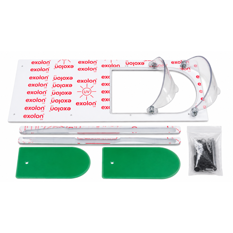 Trape de Aerisire cu Deflector pentru Geamuri Makrolon, Pereche