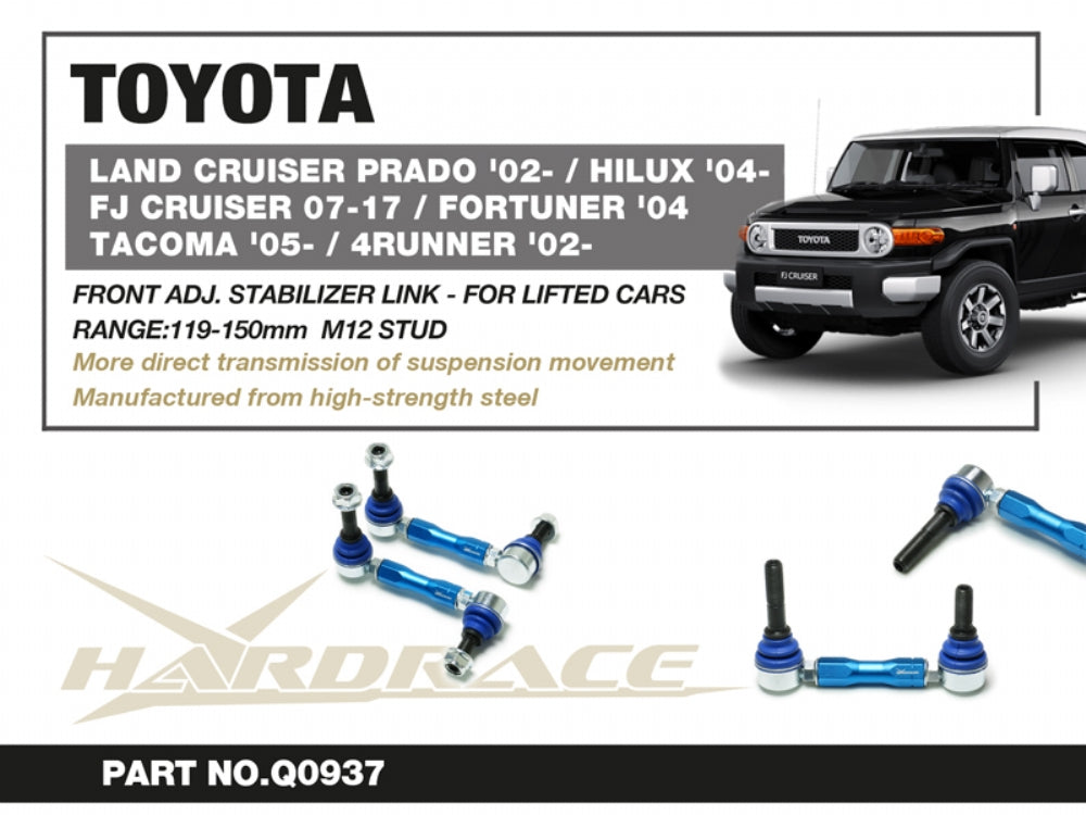 Bieleta antiruliu fata reglabila Hardrace pentru Toyota 4Runner / FJ Cruiser - Q0937