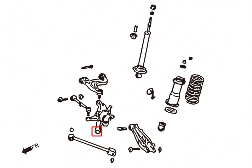 Set bucse fuzeta spate Hardrace pentru Lexus GS / IS / Toyota Altezza / Aristo - 6858-B