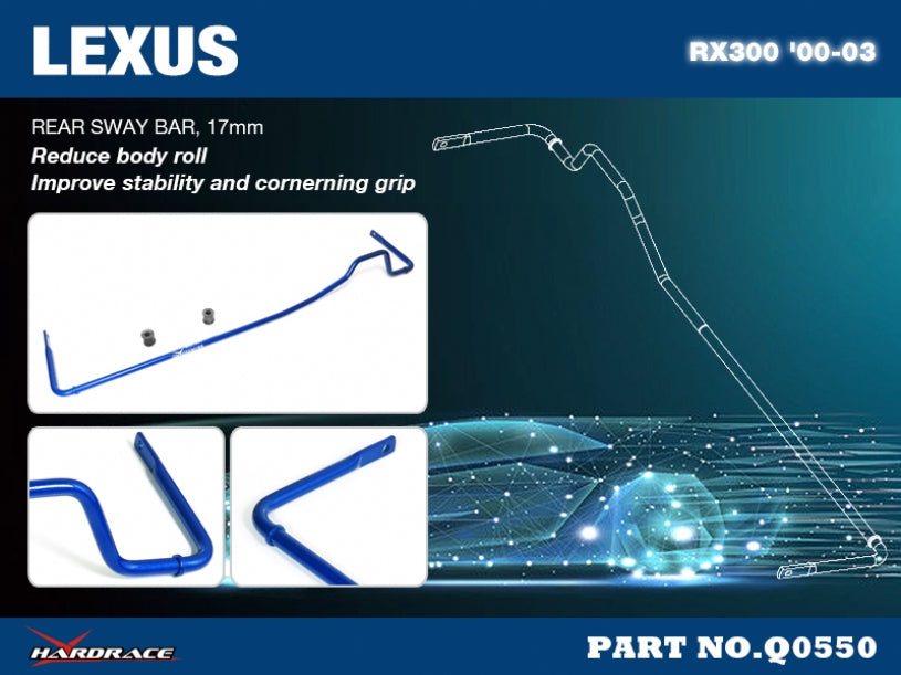 Bara stabilizatoare spate Hardrace pentru Lexus RX - Q0550