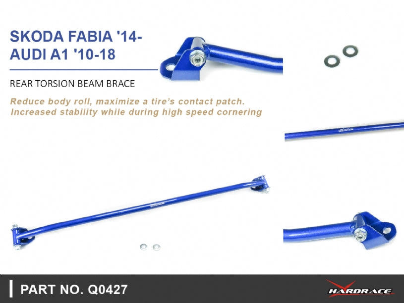 Bara rigidizare punte torsionala spate Hardrace pentru Audi A1 / S1 / Skoda Fabia - Q0427