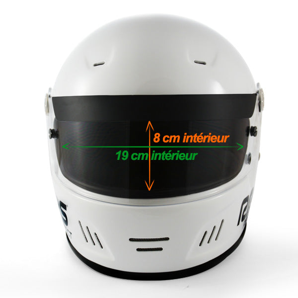 Casca FIA integrala RRS PROTECT CIRCUIT Alb