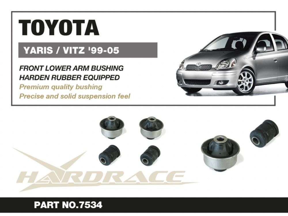 Set bucse brat suspensie inferior fata Hardrace pentru Toyota Yaris - 7534