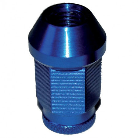 Set 20 Piulite Roti Albastre – M12x1.25, Conice, Aluminiu