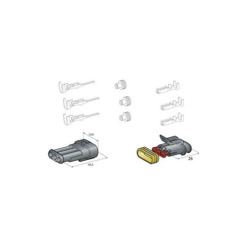 Set mufe etanse tip Superseal, 3 cai