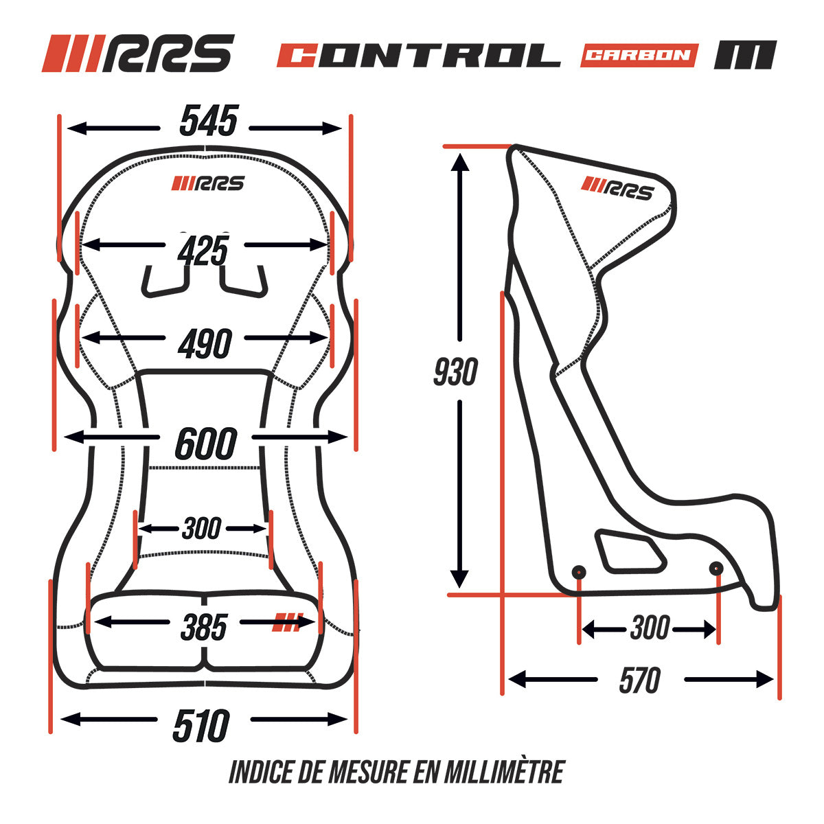 Scaun FIA RRS Control Carbon
