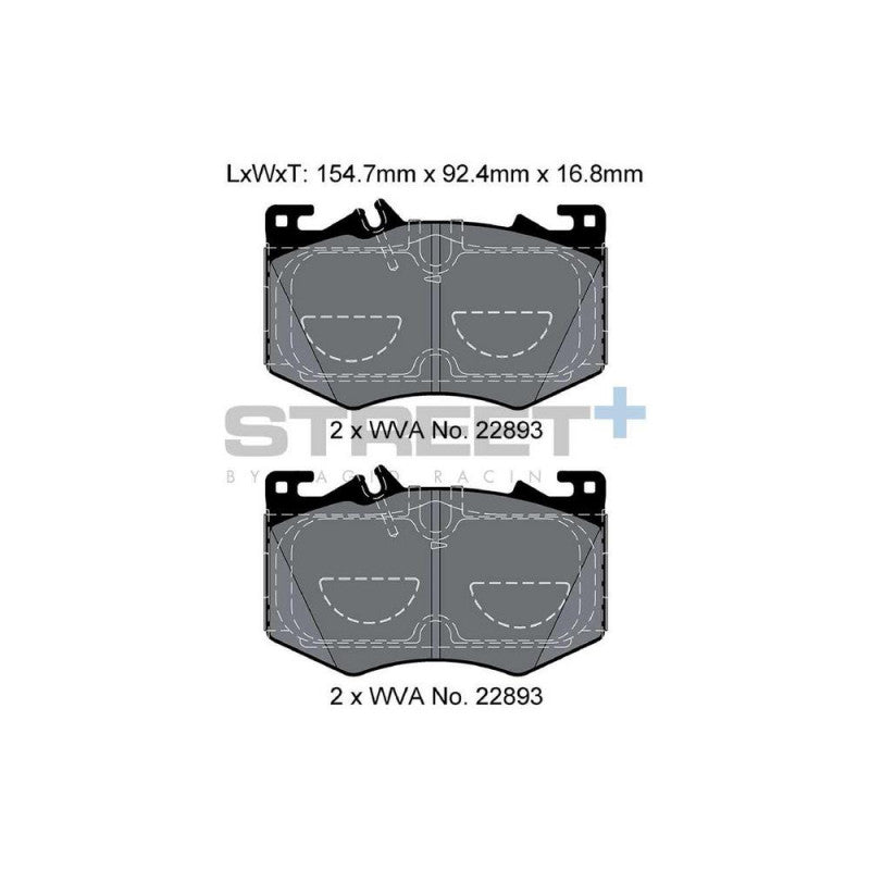 Placute Frana Fata Pagid Street+ T8211 - Mercedes-Benz A35 AMG W177