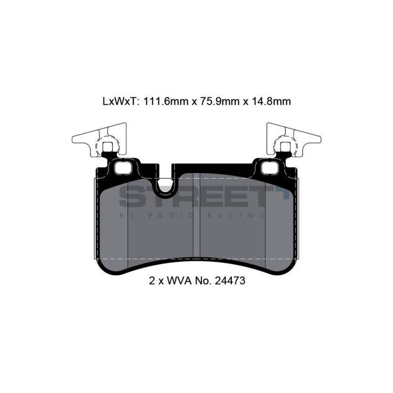 Placute Frana Spate Pagid Street+ T8074 - Mercedes-Benz CLK C209, Mercedes-Benz CLS C219