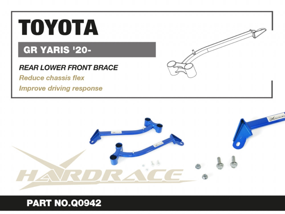 Bara rigidizare inferior fata spate Hardrace pentru Toyota GR Yaris - Q0942