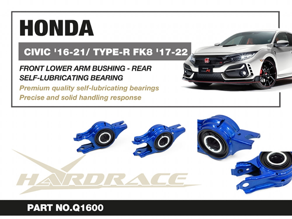 Set bucse brat suspensie inferior fata, capat spate Hardrace pentru Honda Civic - Q1600