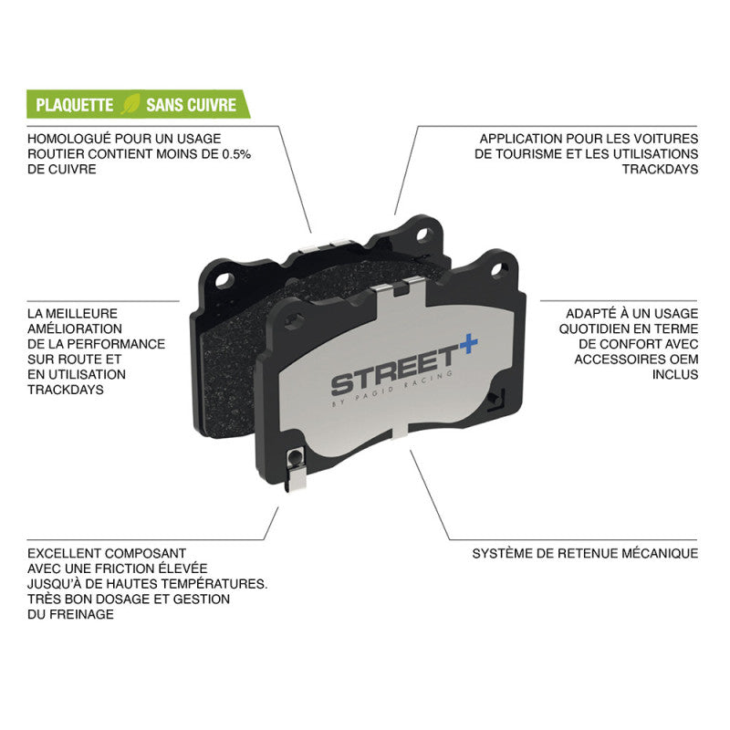 Placute Frana Fata Pagid Street+ T8021 - Jaguar