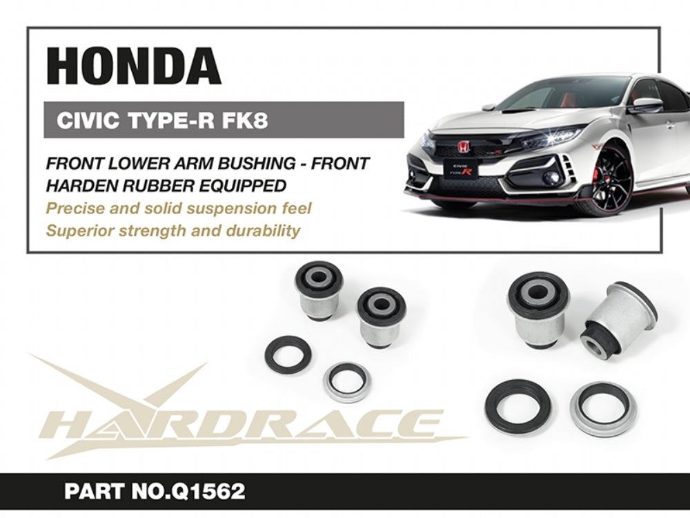 Set bucse brat suspensie inferior fata, capat fata Hardrace pentru Honda Civic - Q1562