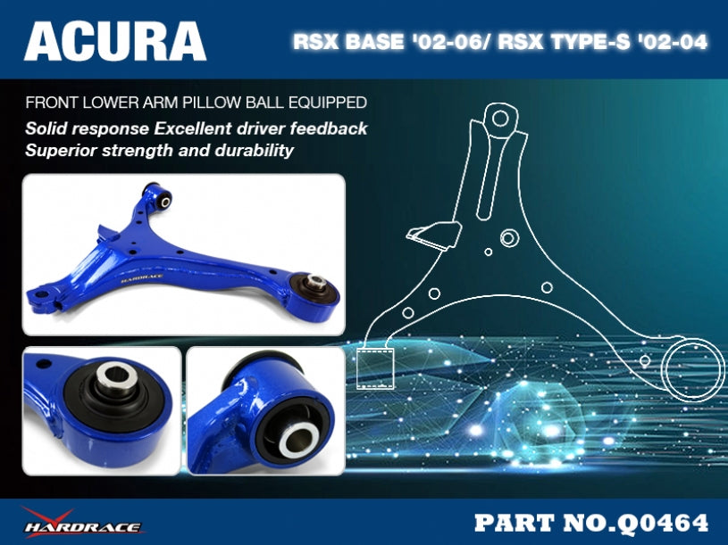 Brat suspensie inferior fata Hardrace pentru Honda Civic - Q0464