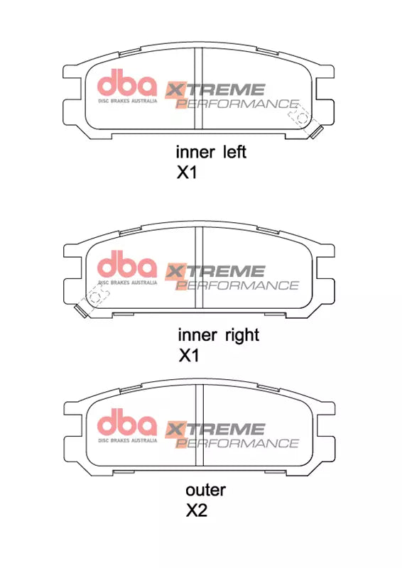 Placute Frana DBA Xtreme Performance Spate Subaru Impreza / Subaru Legacy DB1186XP
