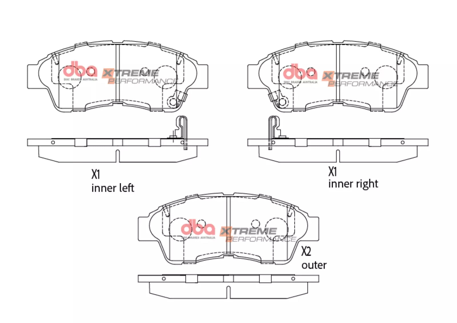 Placute Frana DBA Xtreme Performance Fata Toyota DB1267XP
