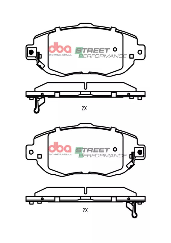 Placute Frana DBA Street Performance Fata Toyota DB1395SP