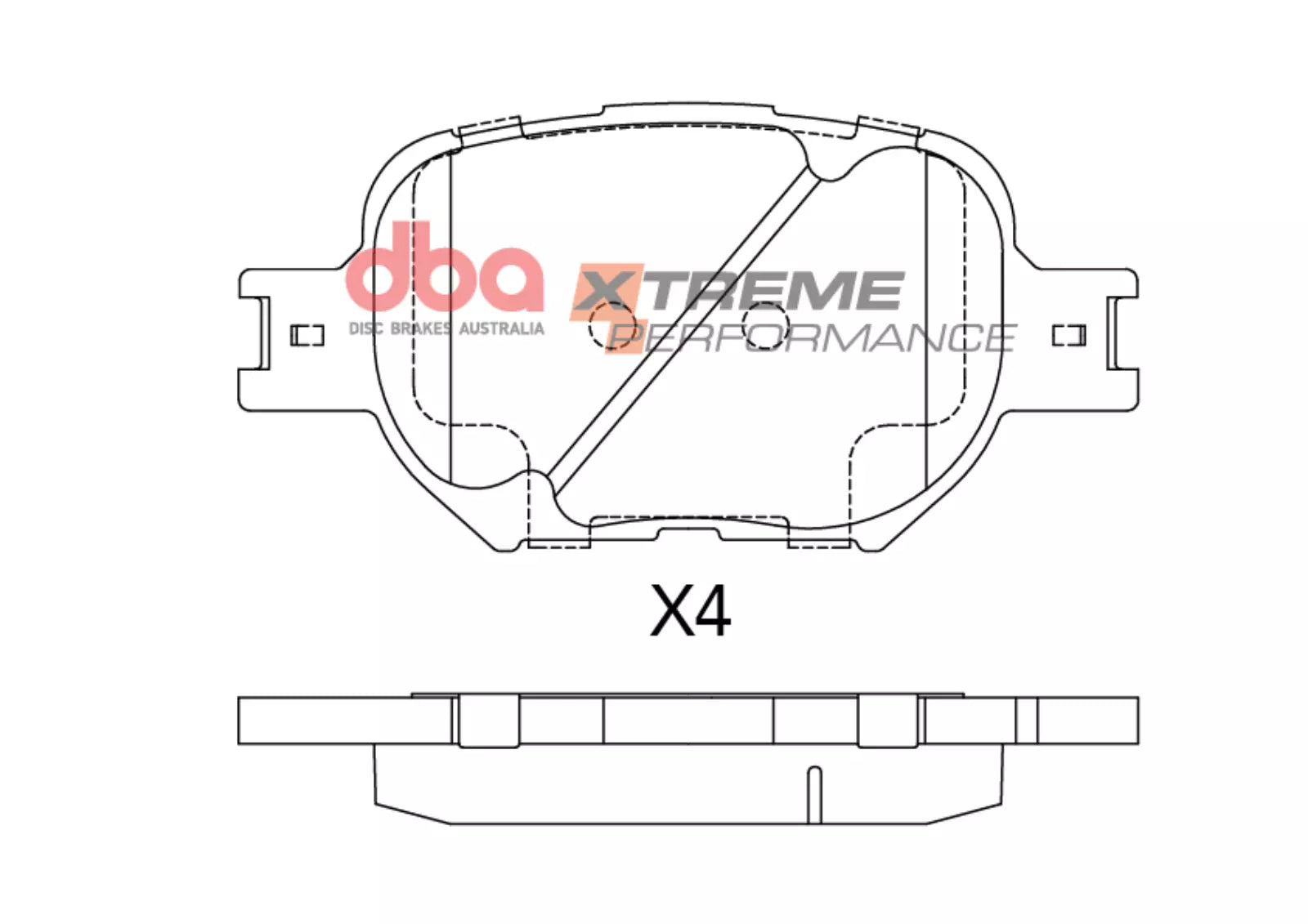 Placute Frana DBA Xtreme Performance Spate Toyota DB1431XP