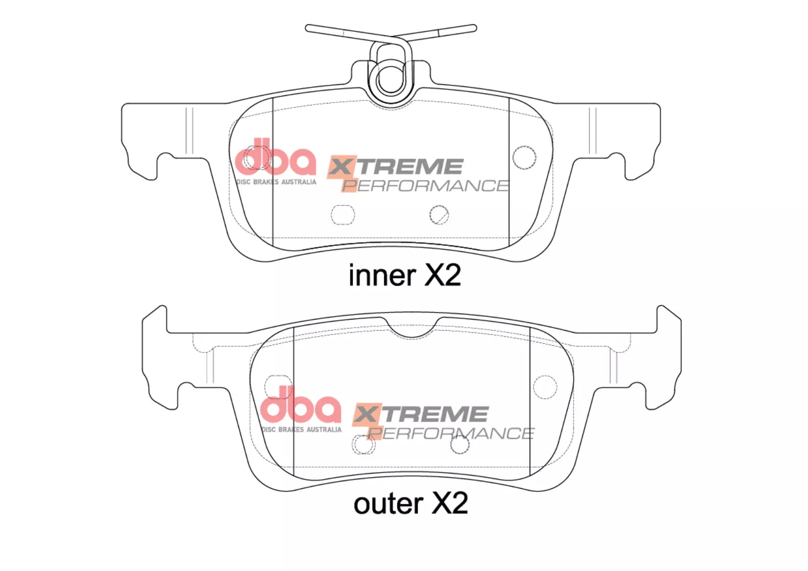 Placute Frana DBA Xtreme Performance Spate Ford Fiesta DB15129XP