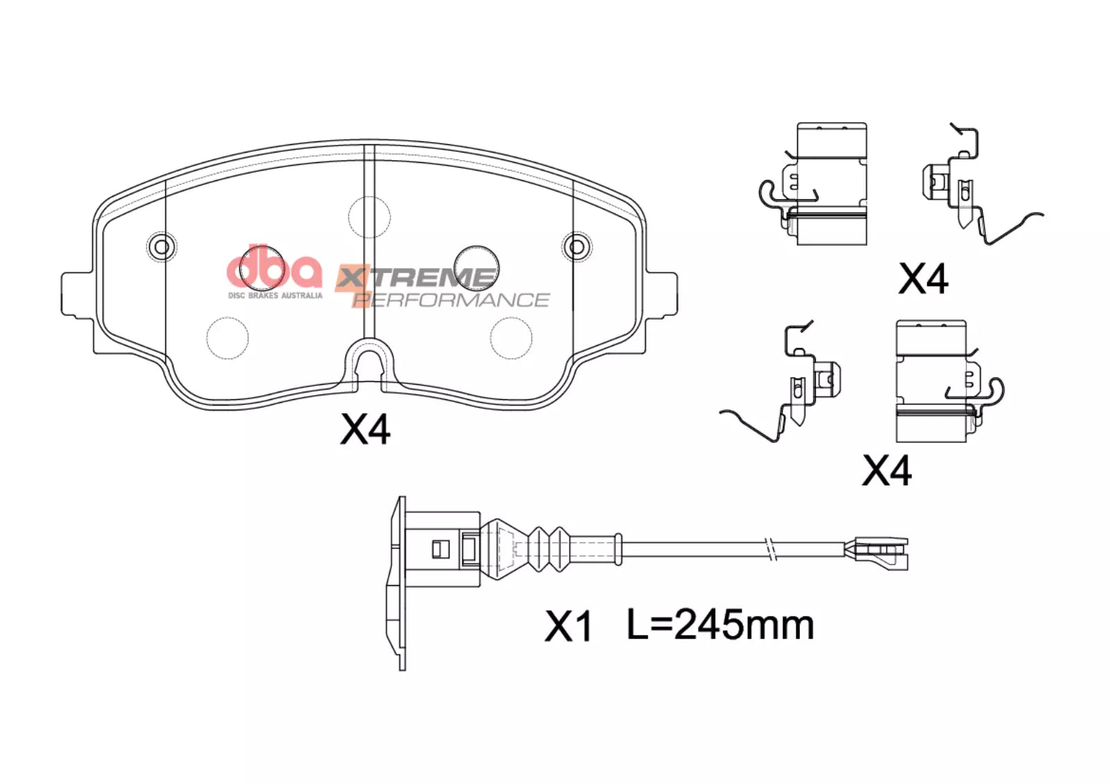 Placute Frana DBA Xtreme Performance Fata Audi/Cupra/Volkswagen DB15271XP