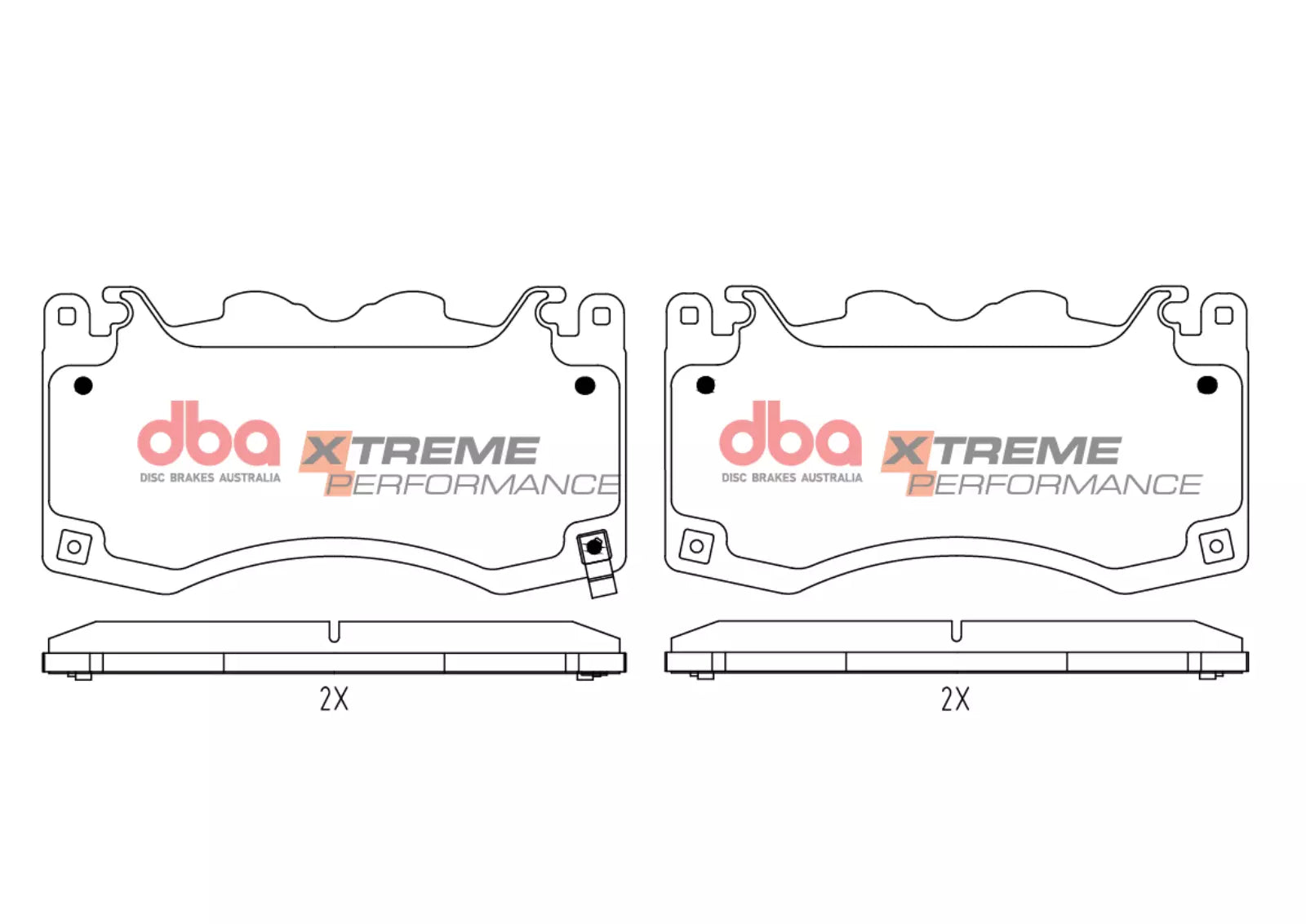 Placute Frana DBA Xtreme Performance Fata Ford Mustang DB15334XP