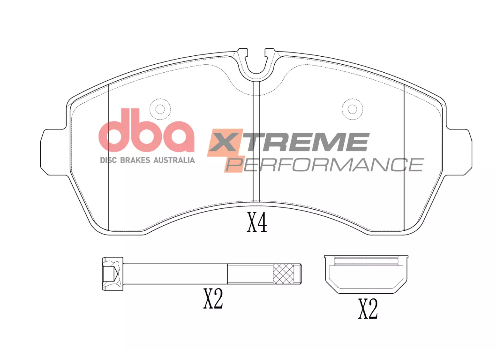Placute Frana DBA Xtreme Performance Fata Mercedes-Benz Sprinter DB1974XP