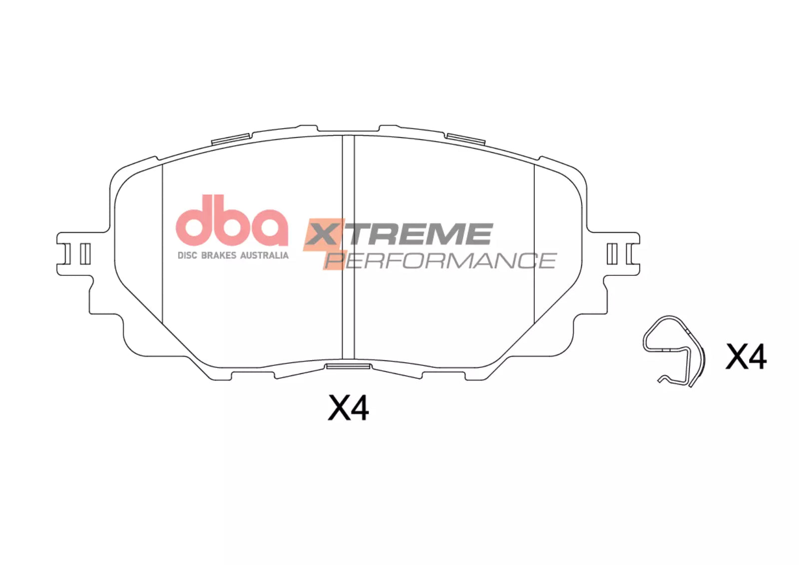 Placute Frana DBA Brake Kit 4000 Series T3 Slotted & Xtreme Performance (2x DBA42964S + DB2441XP) Fata Fiat/Mazda DBA42964S-2441XP