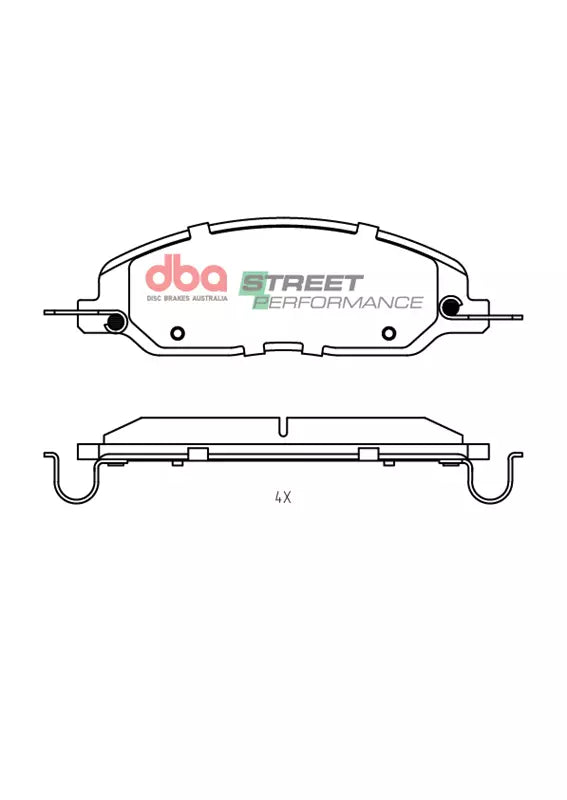 Placute Frana DBA Street Performance Fata Ford Mustang DB7986SP