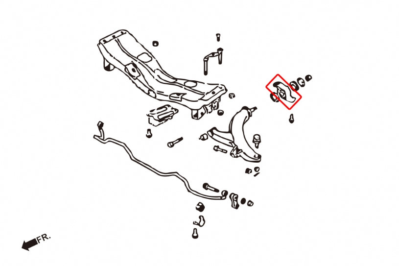 Set bucse brat suspensie inferior fata Hardrace pentru Subaru Impreza / Legacy - 6143
