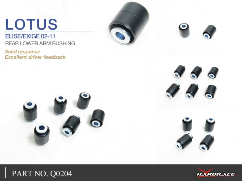 Set bucse brat suspensie inferior spate Hardrace pentru Lotus Elise / Exige - Q0204