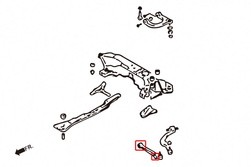 Set bucse brat suspensie inferior fata Hardrace pentru Mitsubishi Eclipse / Galant - 7637