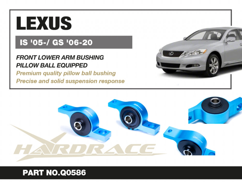 Set bucse brat suspensie inferior fata, capat spate Hardrace pentru Lexus GS / IS - Q0586