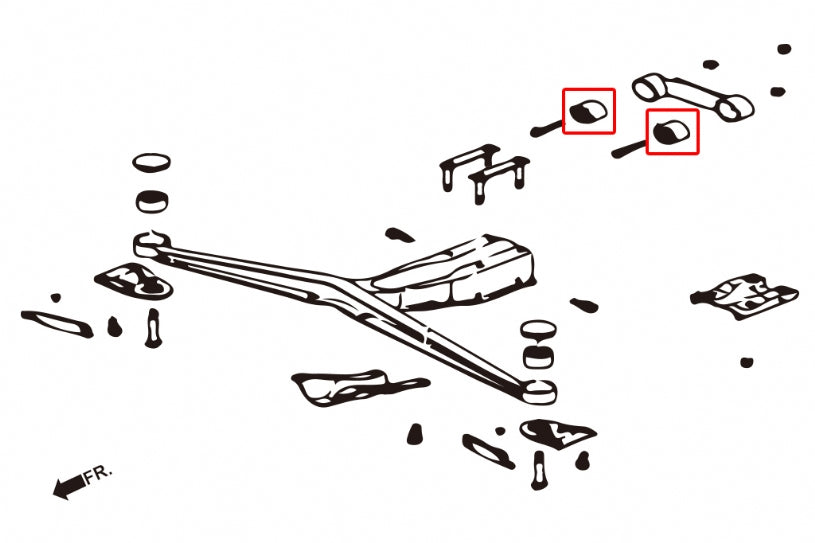 Set bucse suport diferential spate Hardrace pentru Subaru Forester / Impreza - 6599