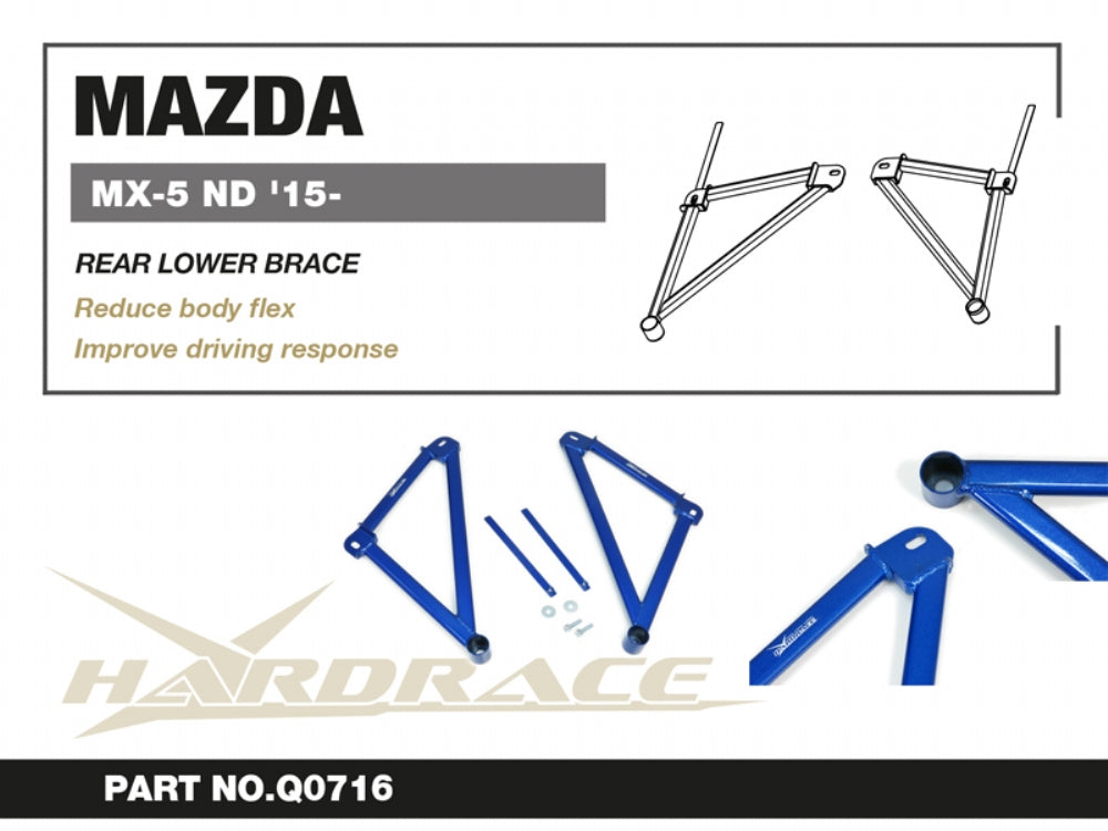 Bara rigidizare inferior spate Hardrace pentru Mazda MX-5 - Q0716