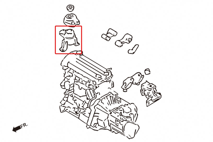 Tampon motor durificat Hardrace pentru Mazda Mazda 6 - 6784