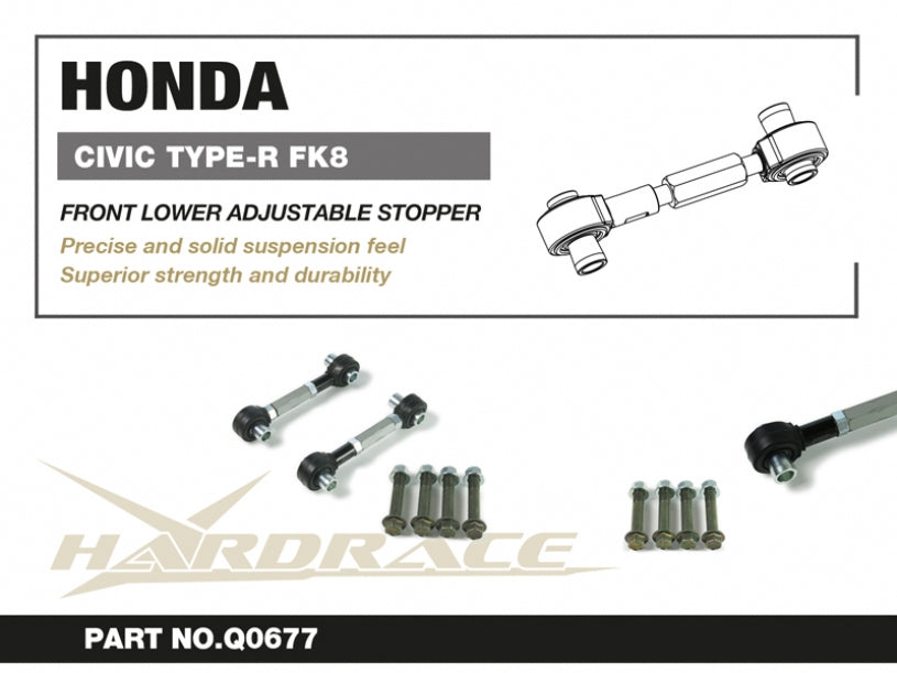 Distantier limitator inferior fata reglabil Hardrace pentru Honda Civic - Q0677