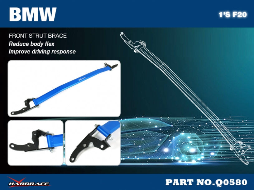 Bara rigidizare telescoape fata Hardrace pentru BMW M135i / M235i - Q0580