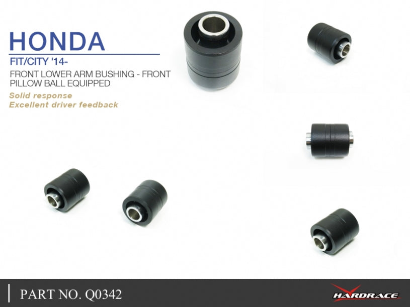 Set bucse brat suspensie inferior fata Hardrace pentru Honda Jazz - Q0342
