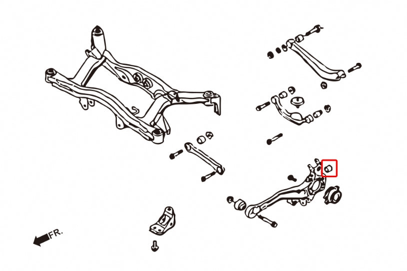 Set bucse fuzeta spate Hardrace pentru Subaru Legacy - 7243