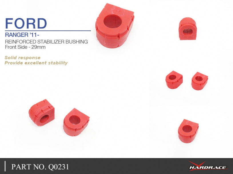 Set bucse suport bara stabilizatoare ranforsate Hardrace pentru Ford Ranger - Q0231