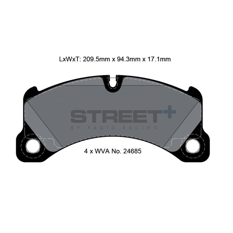 Placute Frana Fata Pagid Street+ T8087 - Porsche Cayenne 92A