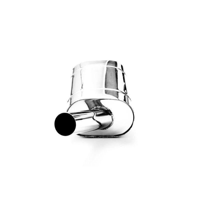 Toba finala eliptica inox 130x220 mm, varf de 63,5 mm, lungime varf 300 mm, teava inclinata, E204G