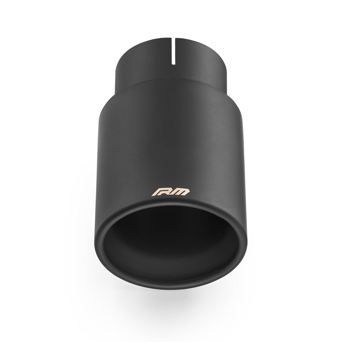 Tips evacuare drept cu buza rasfranta si difuzor evazat, inox negru ceramic KPZC/DK