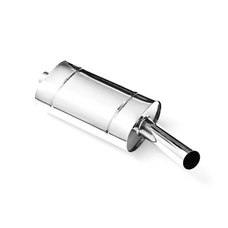 Toba finala eliptica inox 130x220 mm, varf de 63,5 mm, lungime varf 300 mm, teava inclinata, E204G