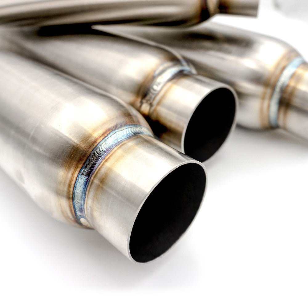 Round straight-through sports silencer, body 88.9 mm, length 300-480 mm, RM04