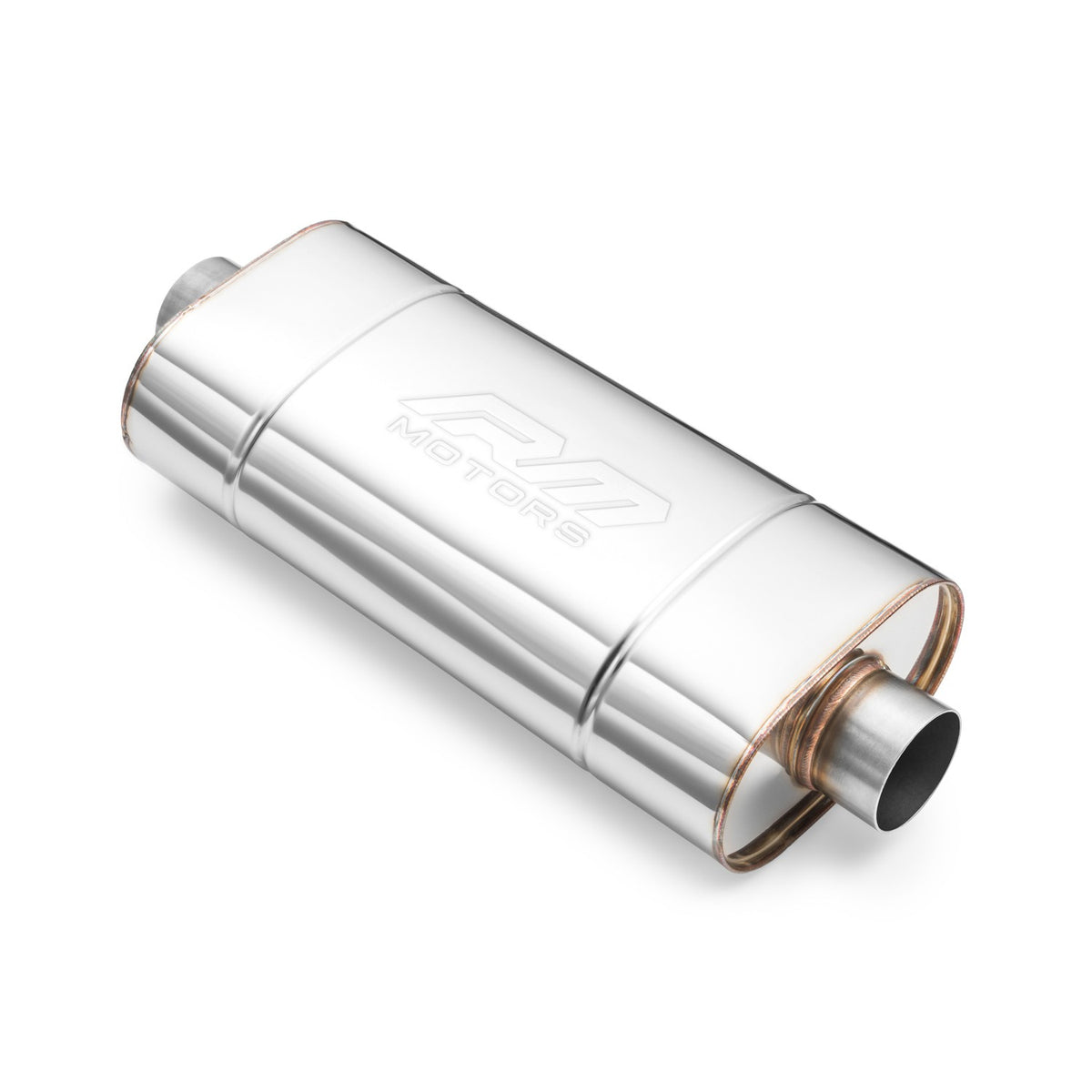 Universal elliptical silencer, stainless, 180x100 mm, EM001