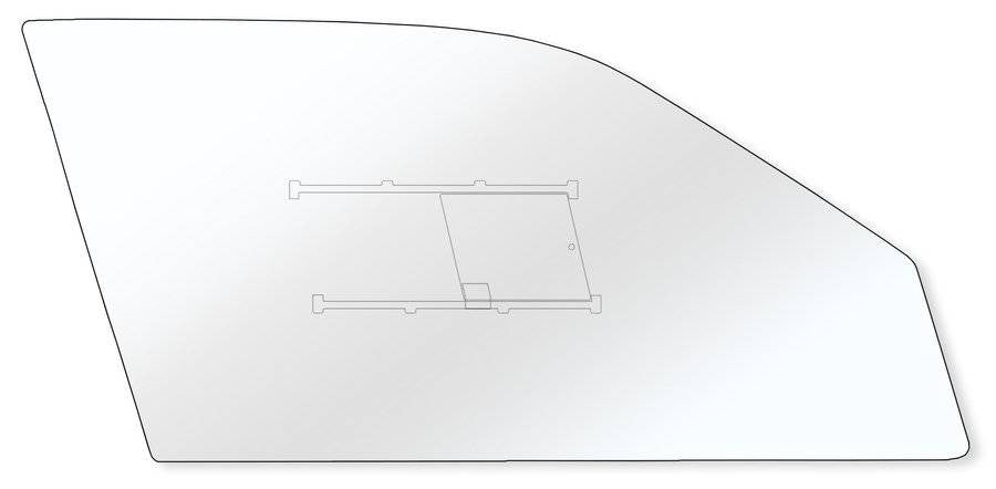 Geam Usa Fata Policarbonat BMW E90 Sedan cu Slider, Canale Originale
