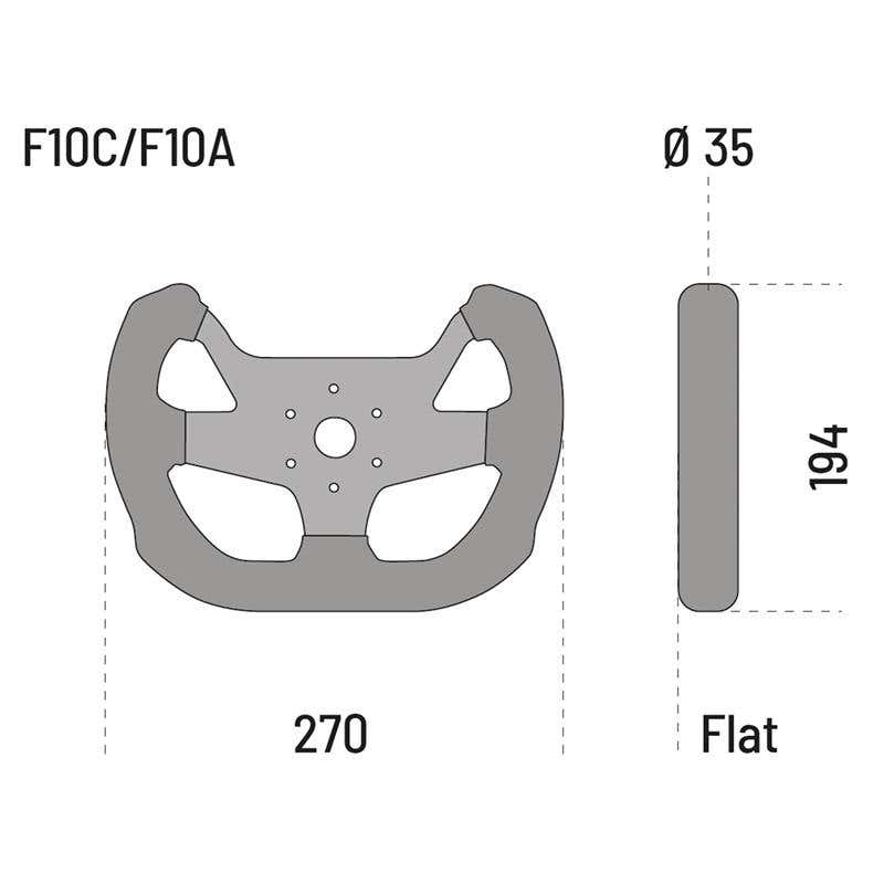 Volan Sparco F-10C Carbon - Piele Intoarsa
