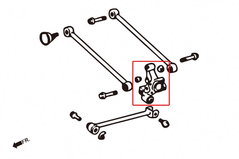 Set bucse fuzeta spate Hardrace pentru Lexus RX - 7892