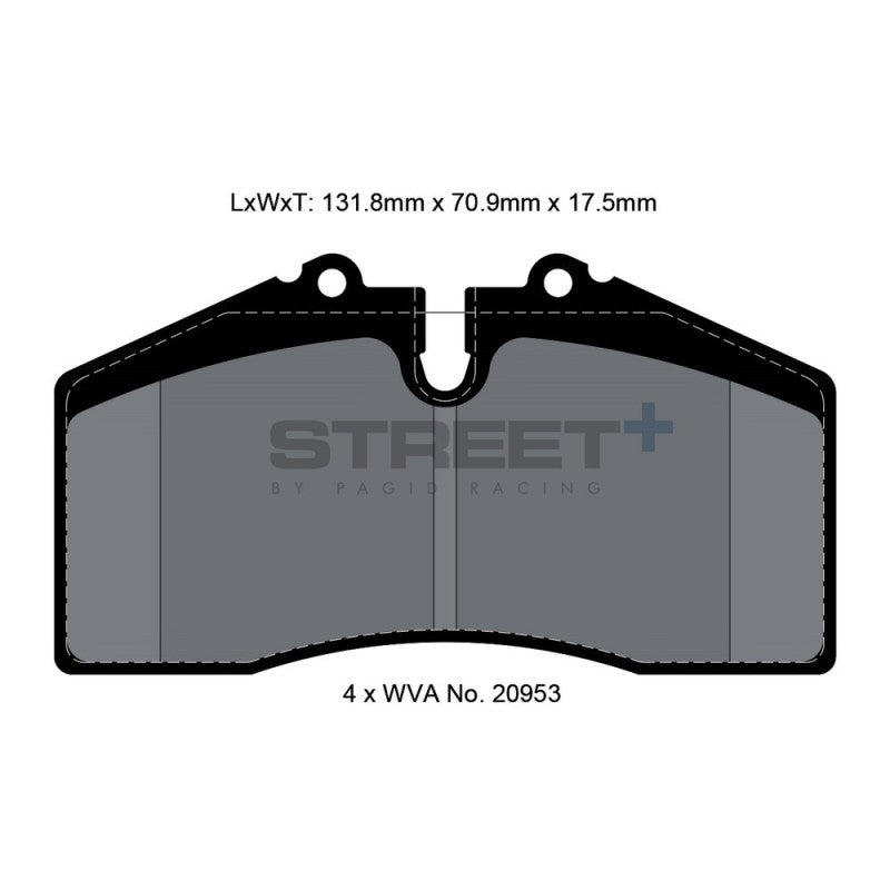 Placute Frana Fata sau Spate Pagid Street+ T8003 - Porsche